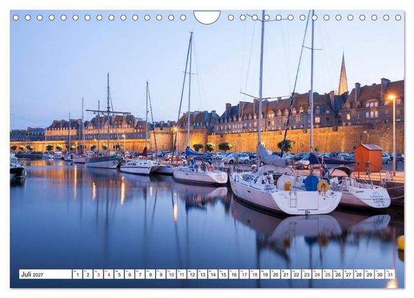Produktbild: Hausbooturlaub Frankreich - Bretagne (Wandkalender 2027 DIN A4 quer), CALVENDO Monatskalender