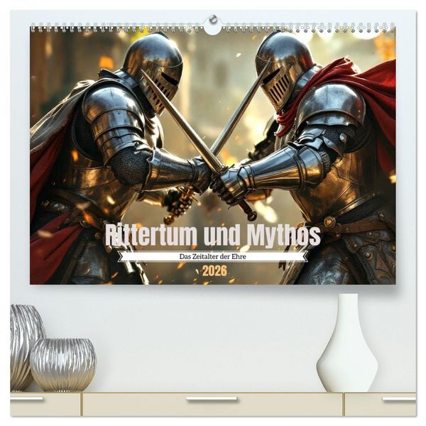 Rittertum und Mythos – Das Zeitalter der Ehre (hochwertiger Premium Wandkalender 2026 DIN A2 quer), Kunstdruck in Hochglanz