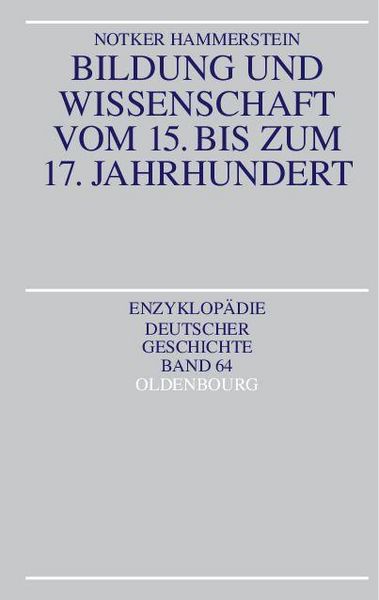Produktbild: Bildung und Wissenschaft vom 15. bis zum 17. Jahrhundert