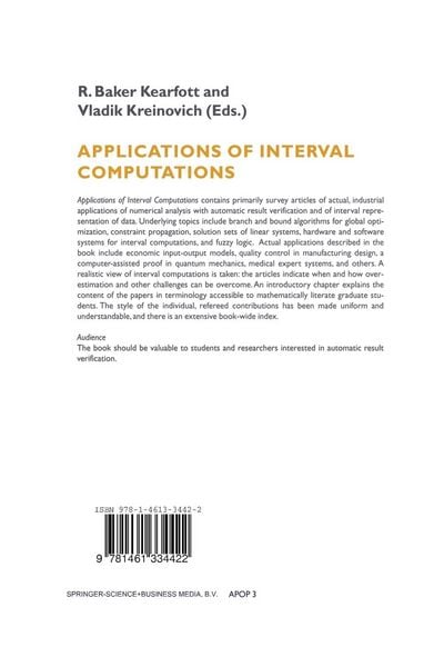 Produktbild: Applications of Interval Computations