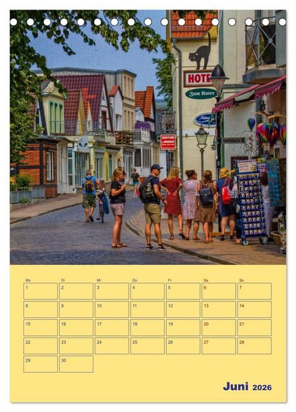 Produktbild: Sehnsuchtsort Warnem&uuml;nde (Tischkalender 2026 DIN A5 hoch), CALVENDO Monatskalender