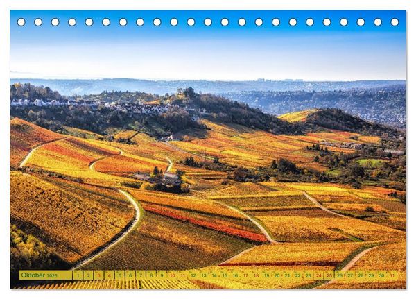 Produktbild: Malerisches Stuttgart (Tischkalender 2026 DIN A5 quer), CALVENDO Monatskalender