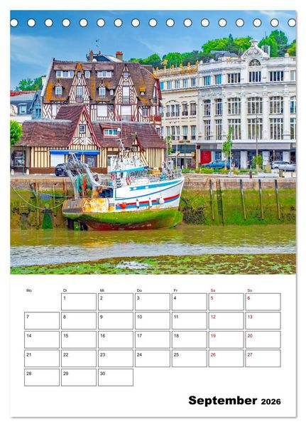 Produktbild: Normandie - Reiseplaner (Tischkalender 2026 DIN A5 hoch), CALVENDO Monatskalender