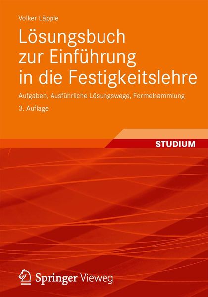 Produktbild: L&ouml;sungsbuch zur Einf&uuml;hrung in die Festigkeitslehre