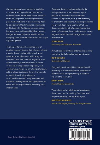 Produktbild: An Invitation to Applied Category Theory