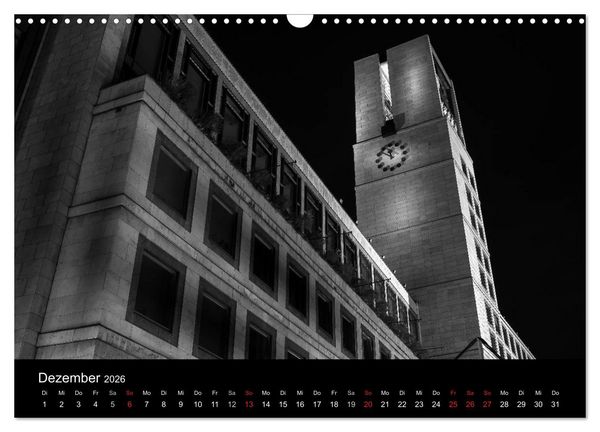 Produktbild: Stuttgart bei Nacht (Wandkalender 2026 DIN A3 quer), CALVENDO Monatskalender