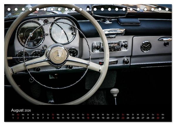 Produktbild: Oldtimer inside (Tischkalender 2026 DIN A5 quer), CALVENDO Monatskalender