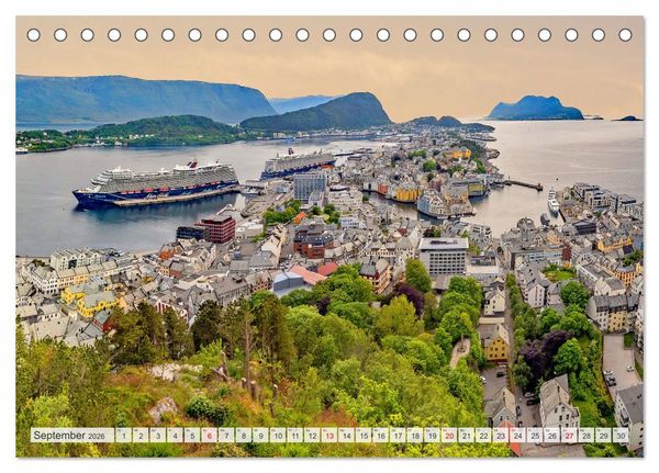 Produktbild: Vom Nordkap zum S&uuml;dkap (Tischkalender 2026 DIN A5 quer), CALVENDO Monatskalender