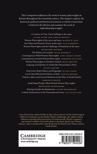 Produktbild: The Cambridge Companion to Modern British Women Playwrights