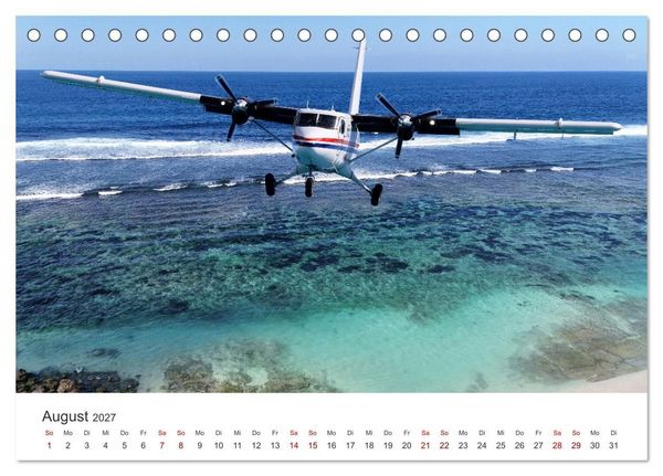 Produktbild: Flugzeuge &uuml;ber den Wolken (Tischkalender 2027 DIN A5 quer), CALVENDO Monatskalender