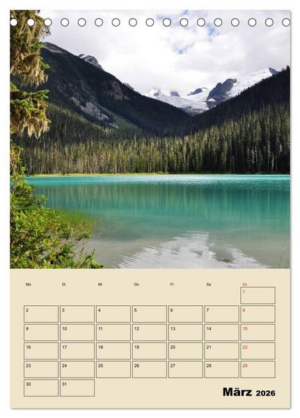 Produktbild: Kanadas gro&szlig;e Seen / Planer (Tischkalender 2026 DIN A5 hoch), CALVENDO Monatskalender