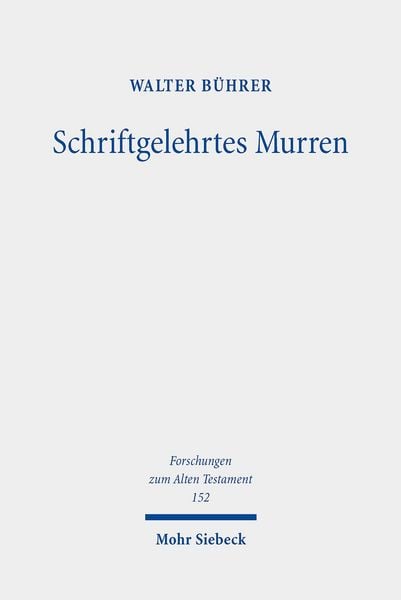 Produktbild: Schriftgelehrtes Murren