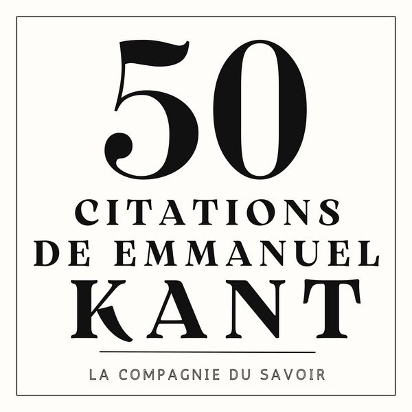 Produktbild: 50 citations de Emmanuel Kant