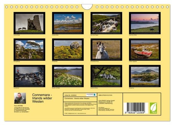 Produktbild: Connemara - Irlands wilder Westen (Wandkalender 2026 DIN A4 quer), CALVENDO Monatskalender