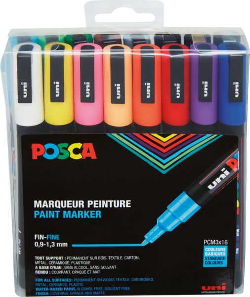 Produktbild: uni-ball Marker POSCA PC-3M 16er Set