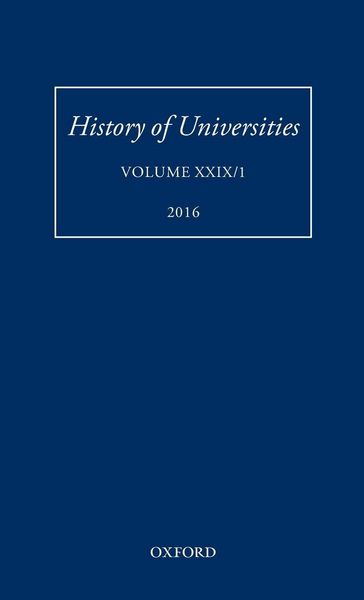 Produktbild: HISTORY OF UNIVERSITIES VOL 29/1 HOU C