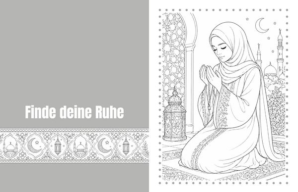 Produktbild: Elegante Hijab Frauen - Malbuch f&uuml;r Erwachsene mit stilvollen Portraits