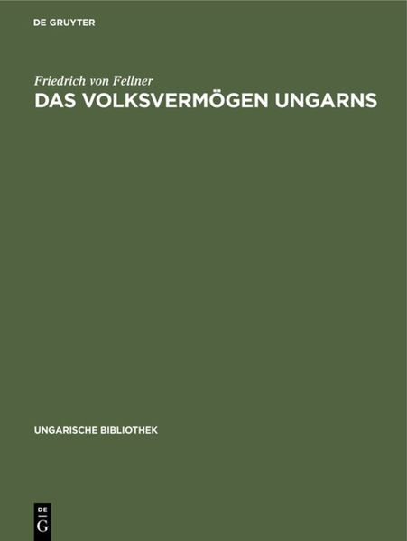 Produktbild: Das Volksverm&ouml;gen Ungarns