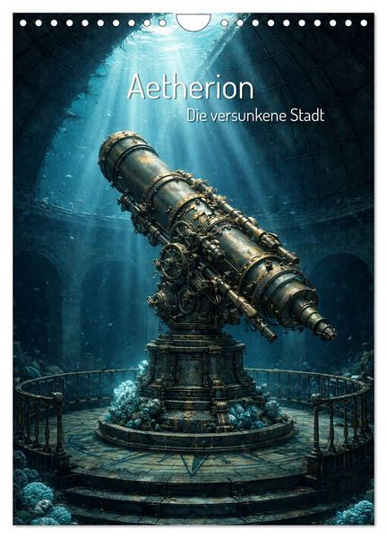 Produktbild: Aetherion &ndash; Die versunkene Stadt (Wandkalender 2027 DIN A4 hoch), CALVENDO Monatskalender