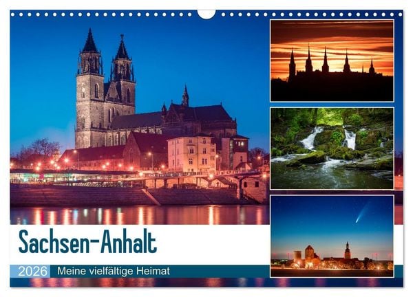 Produktbild: Sachsen-Anhalt - Meine vielf&auml;ltige Heimat (Wandkalender 2026 DIN A3 quer), CALVENDO Monatskalender