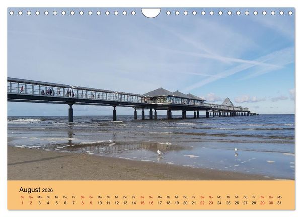 Produktbild: Ostsee von Heringsdorf bis Hiddensee (Wandkalender 2026 DIN A4 quer), CALVENDO Monatskalender