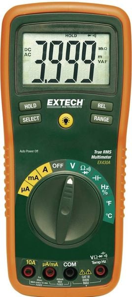 Extech EX430A Hand-Multimeter digital CAT III 600V Anzeige (Counts): 4000