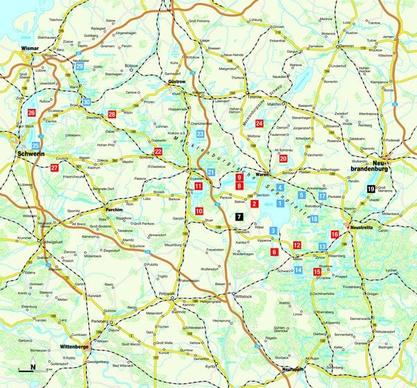 Radtouren am Wasser Mecklenburgische Seenplatte