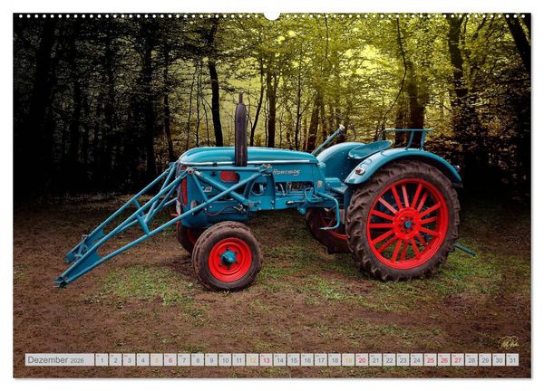 Produktbild: Oldtimer Sch&auml;tze. Ein Traktoren-Kalender (hochwertiger Premium Wandkalender 2026 DIN A2 quer), Kunstdruck in Hochglanz