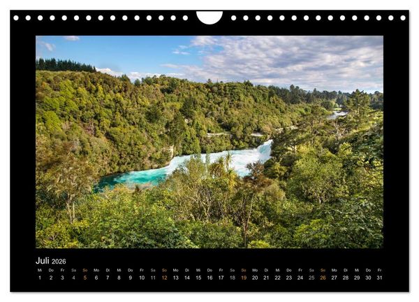Produktbild: Neuseeland - Wunderwelt der Natur (Wandkalender 2026 DIN A4 quer), CALVENDO Monatskalender