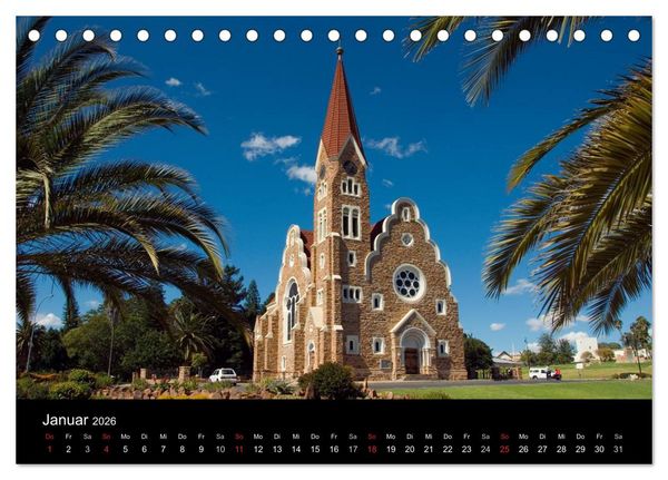 Produktbild: Namibias Highlights (Tischkalender 2026 DIN A5 quer), CALVENDO Monatskalender