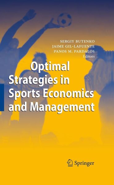 Produktbild: Optimal Strategies in Sports Economics and Management
