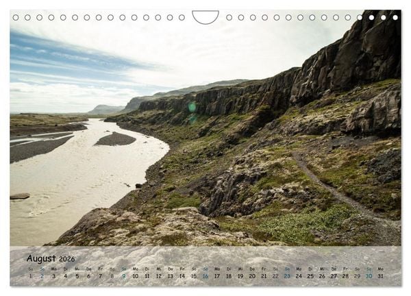 Produktbild: Island - In X Tagen um die Welt (Wandkalender 2026 DIN A4 quer), CALVENDO Monatskalender