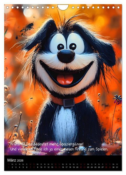 Produktbild: Good morning dog (Wandkalender 2026 DIN A4 hoch), CALVENDO Monatskalender