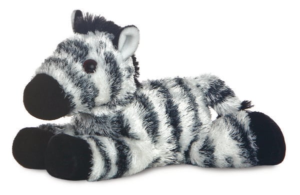 Produktbild: Aurora 13284 - Mini Flopsies Zebra Zany, Pl&uuml;schtier, 20 cm