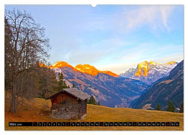 Produktbild: Berge im Berner Oberland (Wandkalender 2026 DIN A2 quer), CALVENDO Monatskalender