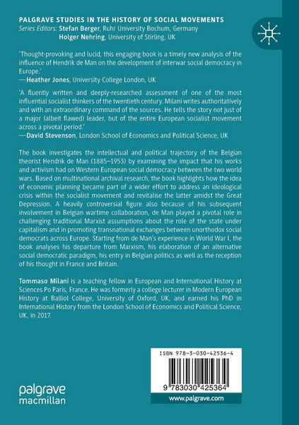 Produktbild: Hendrik de Man and Social Democracy