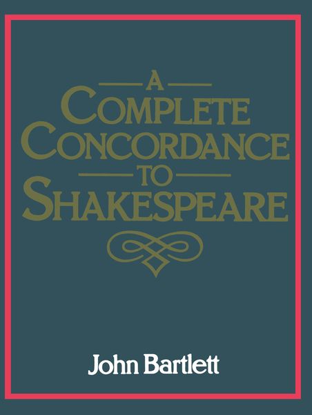Produktbild: A Complete Concordance to Shakespeare