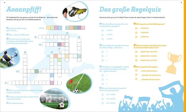 Produktbild: WAS IST WAS R&auml;tseln und Stickern: Fu&szlig;ball