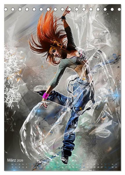 Produktbild: Streetdance - Dynamik pur (Tischkalender 2026 DIN A5 hoch), CALVENDO Monatskalender