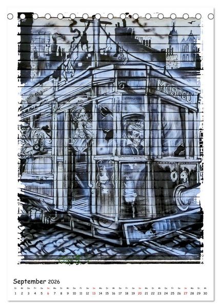 Produktbild: Street Art in Gent (Tischkalender 2026 DIN A5 hoch), CALVENDO Monatskalender