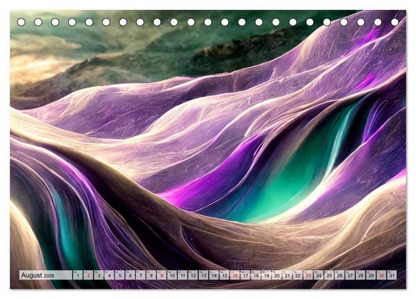 Produktbild: Flie&szlig;ende Formen (Tischkalender 2026 DIN A5 quer), CALVENDO Monatskalender