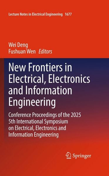 Produktbild: New Frontiers in Electrical, Electronics and Information Engineering