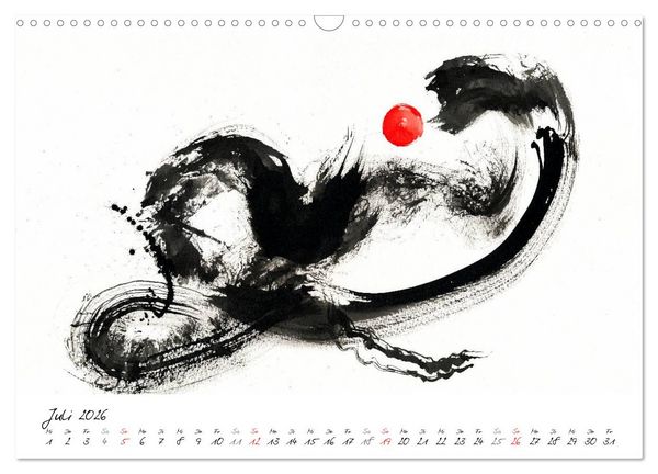 Produktbild: Asiatische Tuschmalerei (Wandkalender 2026 DIN A3 quer), CALVENDO Monatskalender