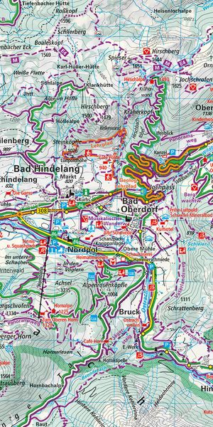 Produktbild: K&uuml;mmerly+Frey Outdoorkarte Deutschland 1 Oberstdorf, Kleinwalsertal 1:35.000