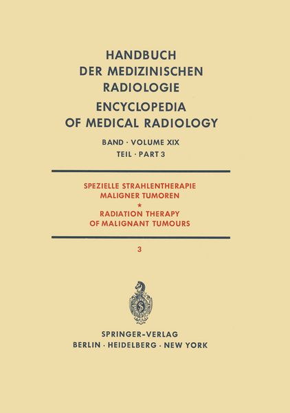 Produktbild: Spezielle Strahlentherapie Maligner Tumoren / Radiation Therapy of Malignant Tumours