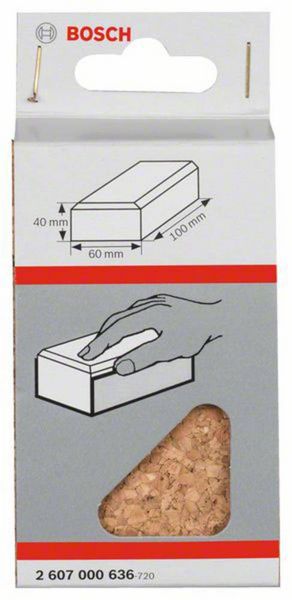 Produktbild: Bosch Accessories 2607000636 Handschleifklotz, L&auml;nge x Breite: 60 x 100 mm, aus Kork, klein 1 St.