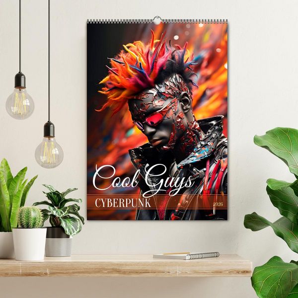 Produktbild: CYBERPUNK Cool guys (Wall Calendar 2026 DIN A2 portrait), CALVENDO 12 Month Wall Calendar