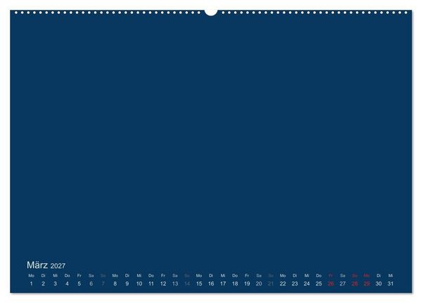 Produktbild: Bastelkalender - Dunkelblau (Wandkalender 2027 DIN A2 quer), CALVENDO Monatskalender