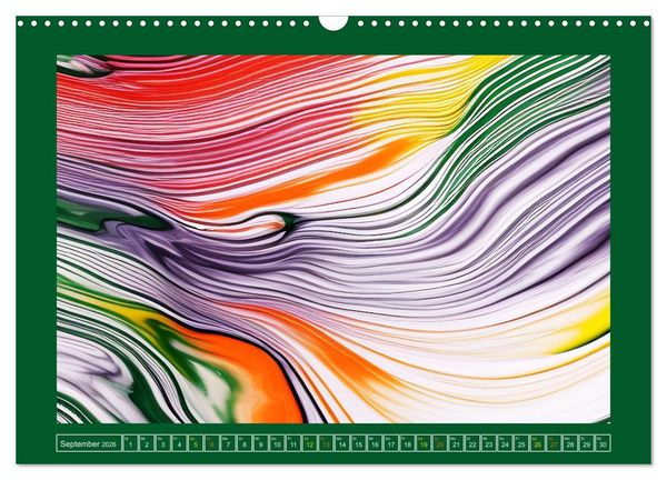Produktbild: Farbenfrohe Marmorierungen (Wandkalender 2026 DIN A3 quer), CALVENDO Monatskalender