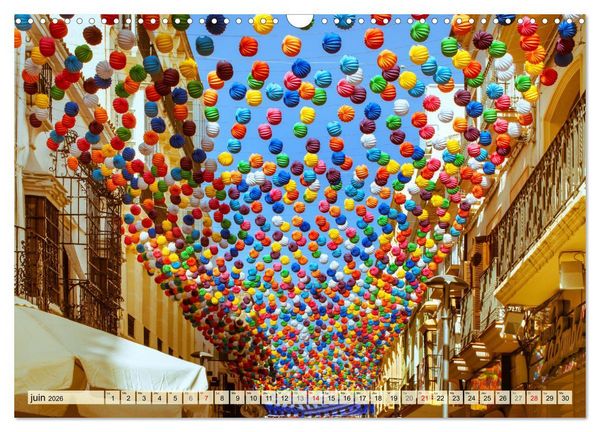 Produktbild: La belle Andalousie: S&eacute;ville - M&aacute;laga - Grenade - Ronda - Antequera (Calendrier mural 2026 DIN A3 vertical), CALVENDO calendrier mensuel